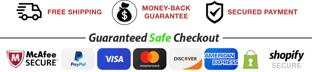 Audifort secure payment badges – McAfee, PayPal Verified, TRUSTe, no hidden fees